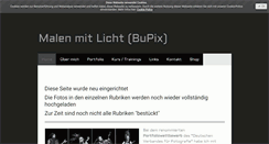 Desktop Screenshot of malenmitlicht.info